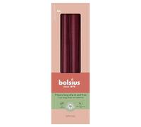 Bolsius Essentials Smooth Taper Candles - Red Metallic - 24.5 cm - Pack of 32 - Decorative Candles - No Palm Oil