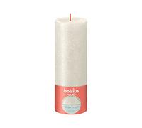 BOLSIUS Ivory Rustic Shimmer Metallic Pillar Candle 19cm x 7cm