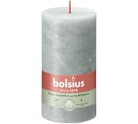 BOLSIUS Jade Green Rustic Shine Pillar Candle 13cm x 7cm