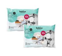 Bolsius Maxi Tealights Candles - Bag of 40 Long Burn Time 10 Hours - Tea Lights
