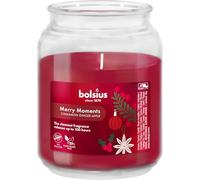 Bolsius - Merry Moments - Burn time of 100 Hours - Natural extracts - Contains Vegan Wax - Palm Oil-Free