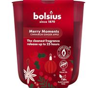 Bolsius - Merry Moments - Scented Candle - Burn time of 25 Hours - 2.4″ × 1.6″ - Natural Extracts - Contains Vegan Wax - No Palm Oil