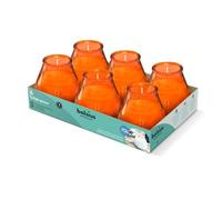 Bolsius - Outdoor Candles - 6 Pieces - in Glass, Orange