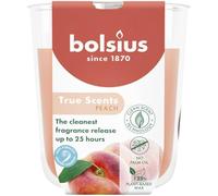 Bolsius - Peach - Orange - Set of 6 Scented Candles - 8 x 7 cm - Burn time: 25 Hours - with Natural extracts - Natural Vegetable Wax - Palm Oil Free