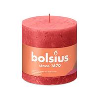 BOLSIUS Pillar candle Blossom Pink 100 mm - Height 10 cm - Pink - 62 burning hours