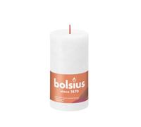 Bolsius Pillar Candle Cloudy White Ø68 mm - Height 13 cm - White - 60 Hours