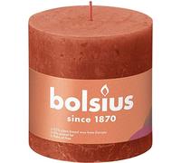 BOLSIUS Pillar candle Earthy Orange 100 mm - Height 10 cm - Orange - 62 burning hours