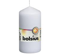 Bolsius Pillar Candle Small , "White 60 mm Width"