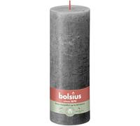 BOLSIUS Pillar candle Stormy Grey Ø68 mm - Height 19 cm - Dark grey - 85 burning hours