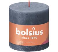 BOLSIUS Pillar candle Twilight Blue 100 mm - Height 10 cm - Blue/Grey - 62 burning hours