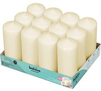 Bolsius Pillar Candles 168x68mm Ivory x12