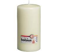 BOLSIUS - Pillar Candles - Ivory - 20 cm - Burn time 120 Hours - Pack of 8