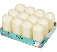Bolsius Pillar Candles Ivory Tray 12
