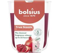 Bolsius - Pomegranate - Red - Set of 6 Scented Candles - 8 x 7 cm - Burn time: 25 Hours - with Natural extracts - Natural Vegetable Wax - Palm Oil Free