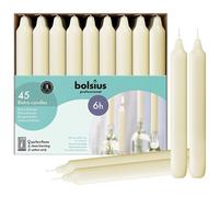 Bolsius - Professional 180mm Bistro Dinner Candles - Ivory - Box of 45