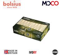 Bolsius Professional Tapered Candles Perfect Ambience White Red Ivory Box 100