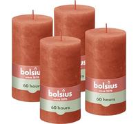 Bolsius - Rustic Candle - Orange - 13 cm - 4 Piece