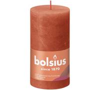 Bolsius Rustic Earthy Shine Pillar Candle 130 X 68mm - Orange