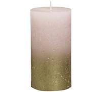 Bolsius Rustic Faded Gold Metallic Candle 130mm X 68mm 2 Pack