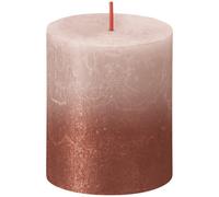 Bolsius Rustic Faded Misty Pink Amber Metallic Candle
