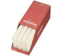 BOLSIUS - Rustic Household - Tapered - Dinner Candles - Soft Pearl-27 cm - Box 16 - Non Drip - Non Scented Candles, Ivory