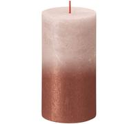 Bolsius Rustic Metallic Candle 130 X 68 - Faded Misty Amber - Pink