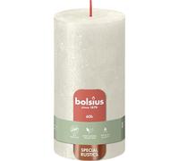 Bolsius Rustic Pillar Candle Shimmer Ivory 130mm x 68mm