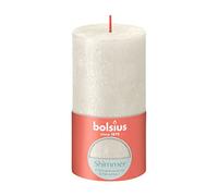 Bolsius Rustic Pillar Candle Shimmer Ivory 130mm x 68mm