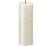 Bolsius Rustic Shimmer Metallic Candle 190mm X 68mm - Ivory