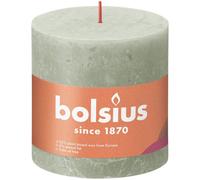 Bolsius Rustic Shine Foggy Green Pillar Candle