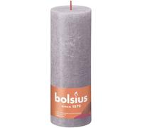 Bolsius Rustic Shine Frosted Pillar Candle 190mm X 68mm - Lavender