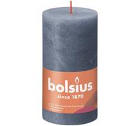 Bolsius Rustic Twi Shine Pillar Candle 130mm X 68mm - Light Blue