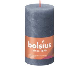 Bolsius Rustic Twi Shine Pillar Candle 130mm X 68mm - Light Blue