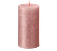 Bolsius Rustik Shimmer Candle Pink 130/68mm