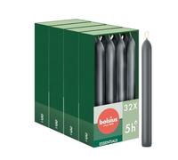 Bolsius - Smooth Dinner Candles - 17 cm - 32 Pieces - Burgundy Red
