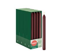 Bolsius - Smooth Dinner Candles - 23 cm - 32 Pieces - Burgundy Red