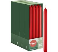 Bolsius - Smooth Dinner Candles - 23 cm - 32 Pieces - Red