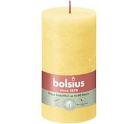 BOLSIUS Sunny Yellow Rustic Shine Pillar Candle 13cm x 7cm