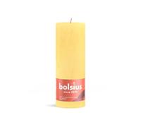 BOLSIUS Sunny Yellow Rustic Shine Pillar Candle 19cm x 7cm