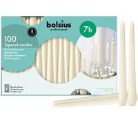 Bolsius Tapered Dinner Candles (Pack of 100), Ivory, Length: 25.4 cm/10 inch, W