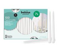 Bolsius 103400335502 Tapered Candle, 10', White (Pack of 100)