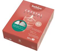 Bolsius Tealight Candles - Clear Cup - White - Box of 24 Transparent Tealights