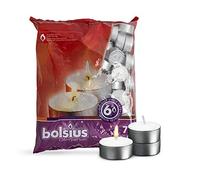 Bolsius Tealight, Paraffin Wax, White, Pack of 70