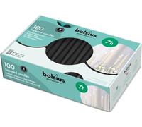 BOLSIUS Unscented Taper Dinner Candles, 100 pcs (7 hours, Plant-Based Wax, 24cm x 2.3cm)
