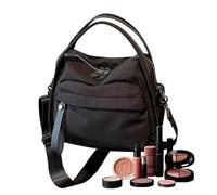 Bolso de Mano para Mujer - Tote Grande con Cremallera Elegante | Cartera Suave Tipo para Diario Trabajo Oficina Escuela Universidad, Viaje Fin de Semana Gimnasio, Regalo Cumpleaños, 1-Pc, Black, Refer