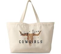 Bolso de mujer de gran tamaño, lona con cremallera estética reutilizable bolso de hombro único