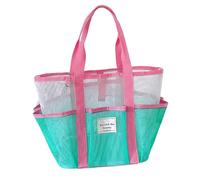 Bolso Tote Large Reutilizable Y Plegable, Bolsos De Playa Para Mujer, Equipaje Y Mochilas Para Lago Senderismo Acampada Crucero Familiar Deportes Vacaciones Picnic, Pink Carry Handle, Fare riferimento