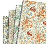 Bolsome William Morris Wrapping Paper Vintage Flowers Patterned Gift Wrap Paper for Birthday Wedding Anniversary DIY Craft, 19.7 x 27.6'', Folded Flat, 12 Sheet