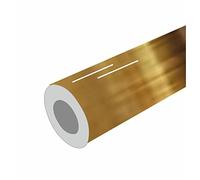 Bolsover Designs Brushed Gold Gloss Vinyl, 10 Metres / 35ft Long, 305mm / 12" Wide, Sticky Back Plastic For Cupboard Doors, Decals, Craft Plotters/Cutters, Sign Vinyl, Use Indoors/Outdoors