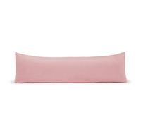 Bolster Body Pillow with Pillowcase Hollowfiber Filled - Orthopedic Pregnancy Maternity Cushion - For Nursing Back Neck Support Long Pillow- With Free Polycotton Pillowcase (Pink, Small Double - 4FT)